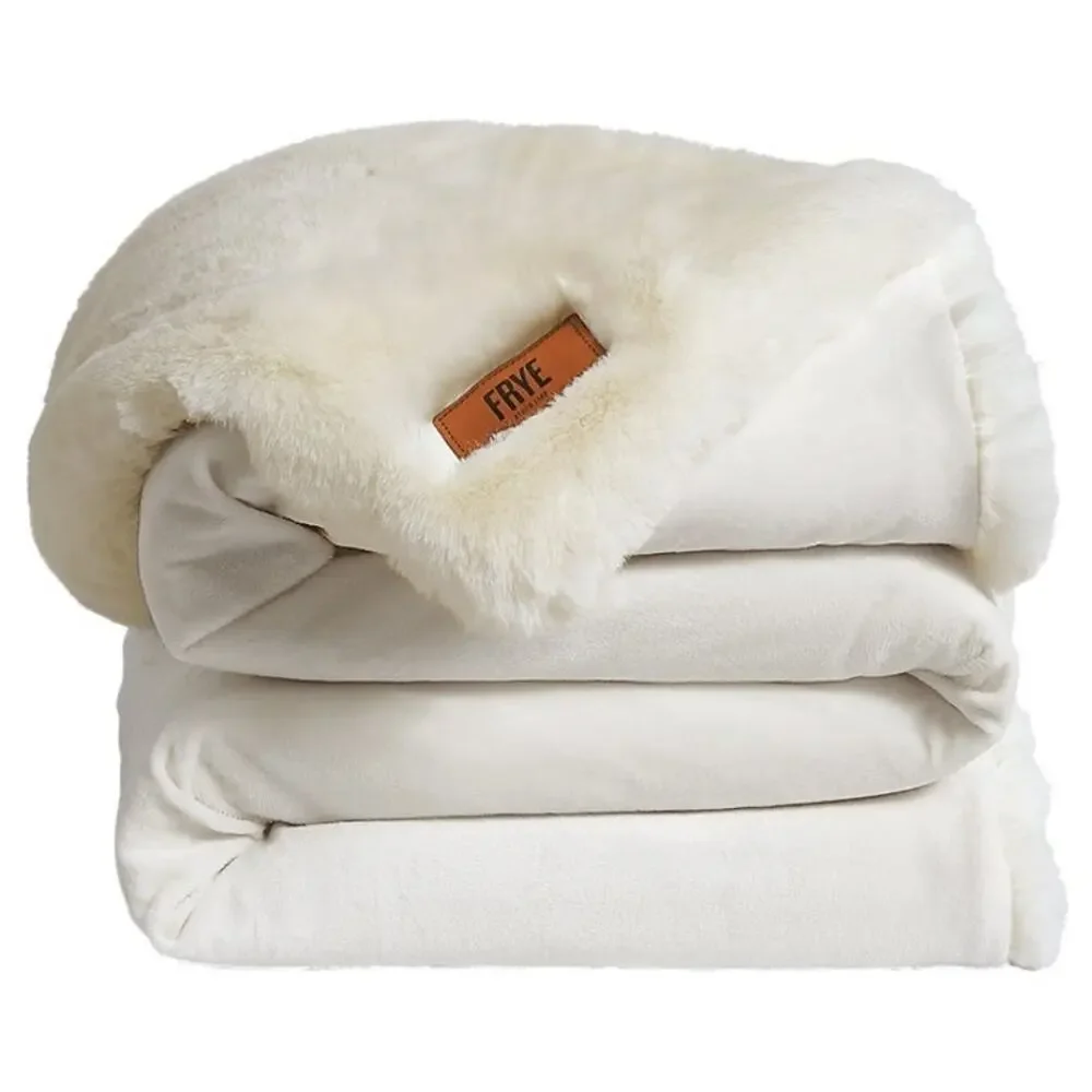 FRYE Luxe Faux Fur Throw 70”x60”